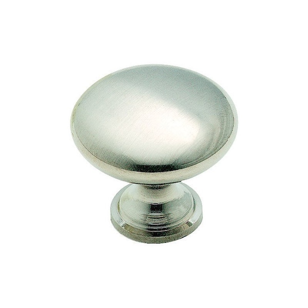 Amerock Amerock Allison Round Cabinet Knob 1-3/16 in. D 1-1/8 in. Brushed Chrome 1 pk 14404SCH - main